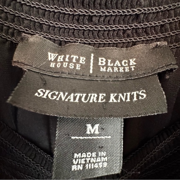 White House Black Market Off Shoulder / Side Tie Top Size M - Picture 2 of 12